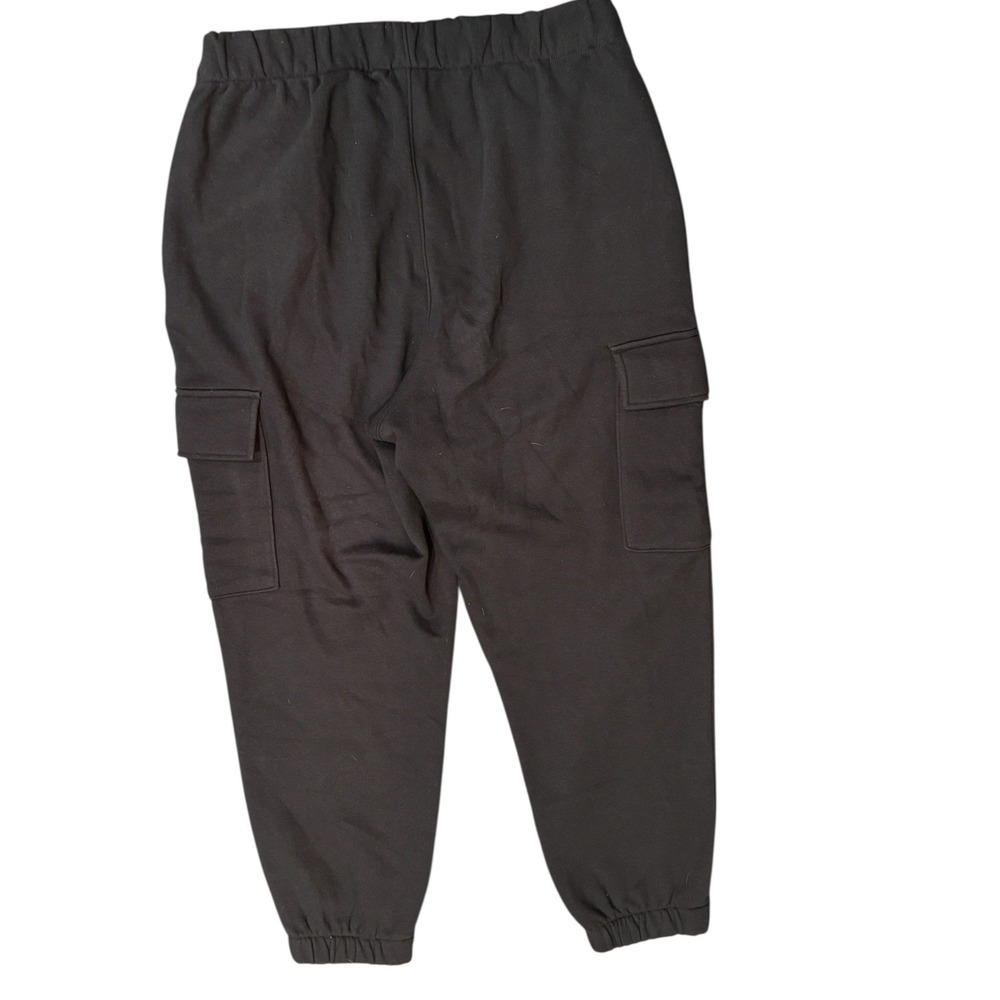 GAP Mens Black Cargo Jogger‎ Sweatpants Size L Cotton Blend Utility Pockets